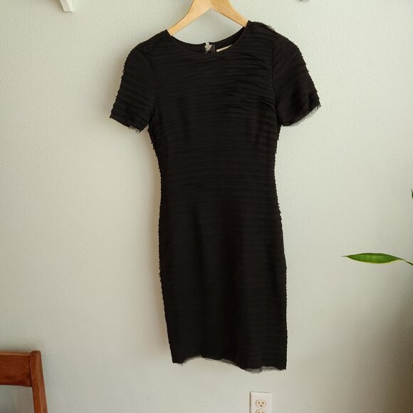 Burberry black Silk Sheath Dress Size 2 - Picture 8 of 9